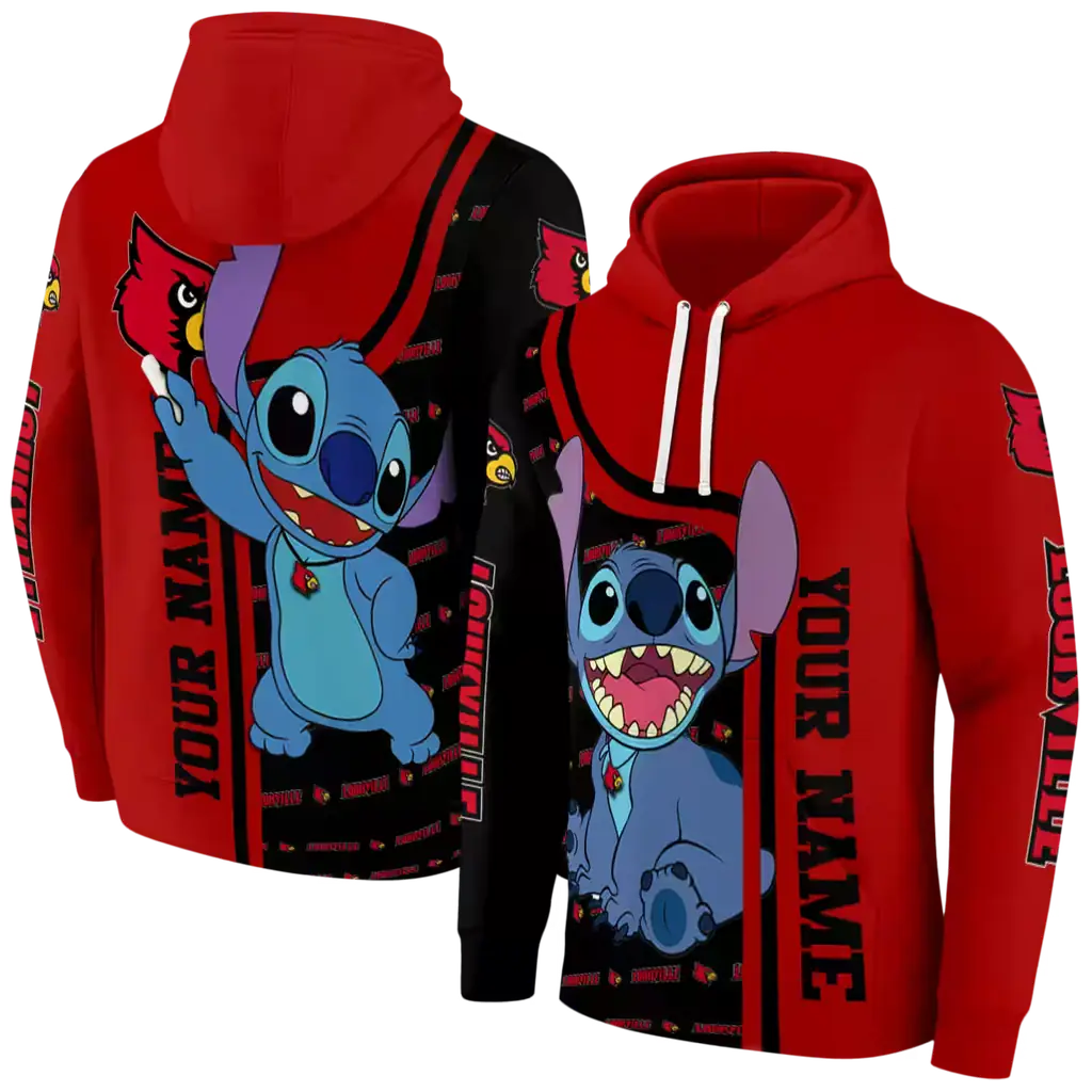 customized louisville cardinals stitch red hoodie fashion forward customized louisville cardinals stitch red hoodie fashion forward