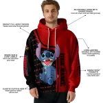 customized louisville cardinals stitch red hoodie best selling