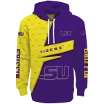 customized lsu tigers abstract shape purple hoodie best selling