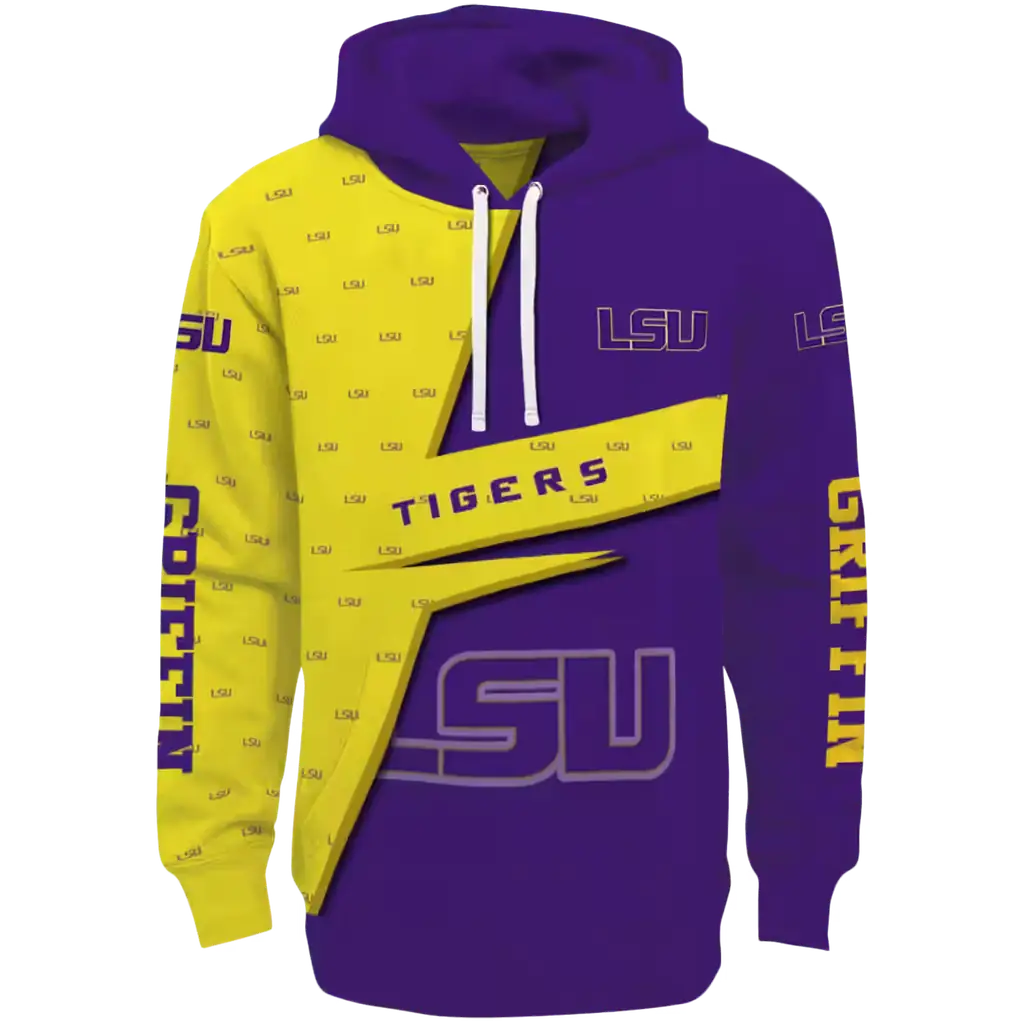 customized lsu tigers abstract shape purple hoodie best selling customized lsu tigers abstract shape purple hoodie best selling