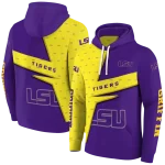 customized lsu tigers abstract shape purple hoodie best selling