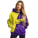customized lsu tigers abstract shape purple hoodie best selling