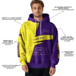customized lsu tigers abstract shape purple hoodie best selling