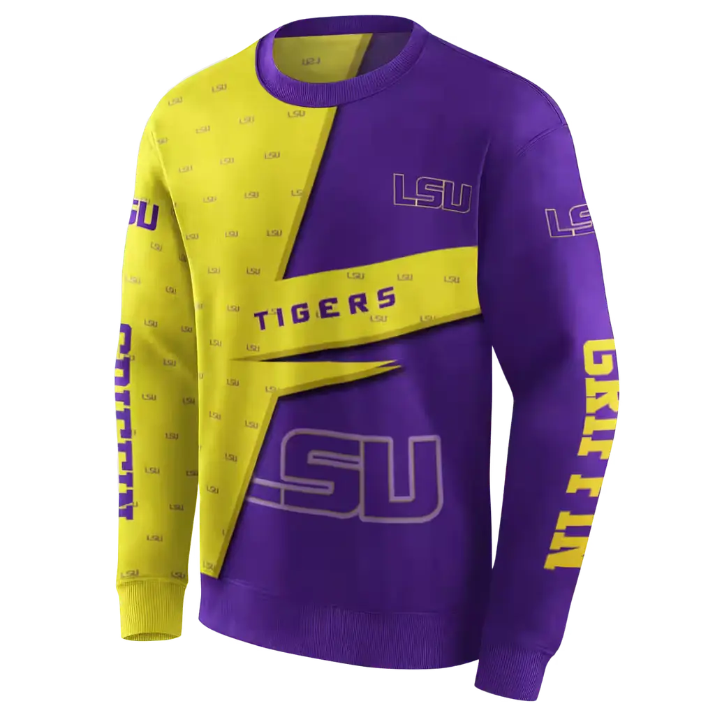 customized lsu tigers abstract shape purple hoodie new arrival customized lsu tigers abstract shape purple hoodie new arrival