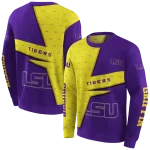 customized lsu tigers abstract shape purple hoodie best selling