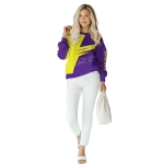 customized lsu tigers abstract shape purple hoodie best selling