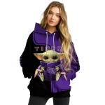 customized lsu tigers baby yoda purple black hoodie best selling