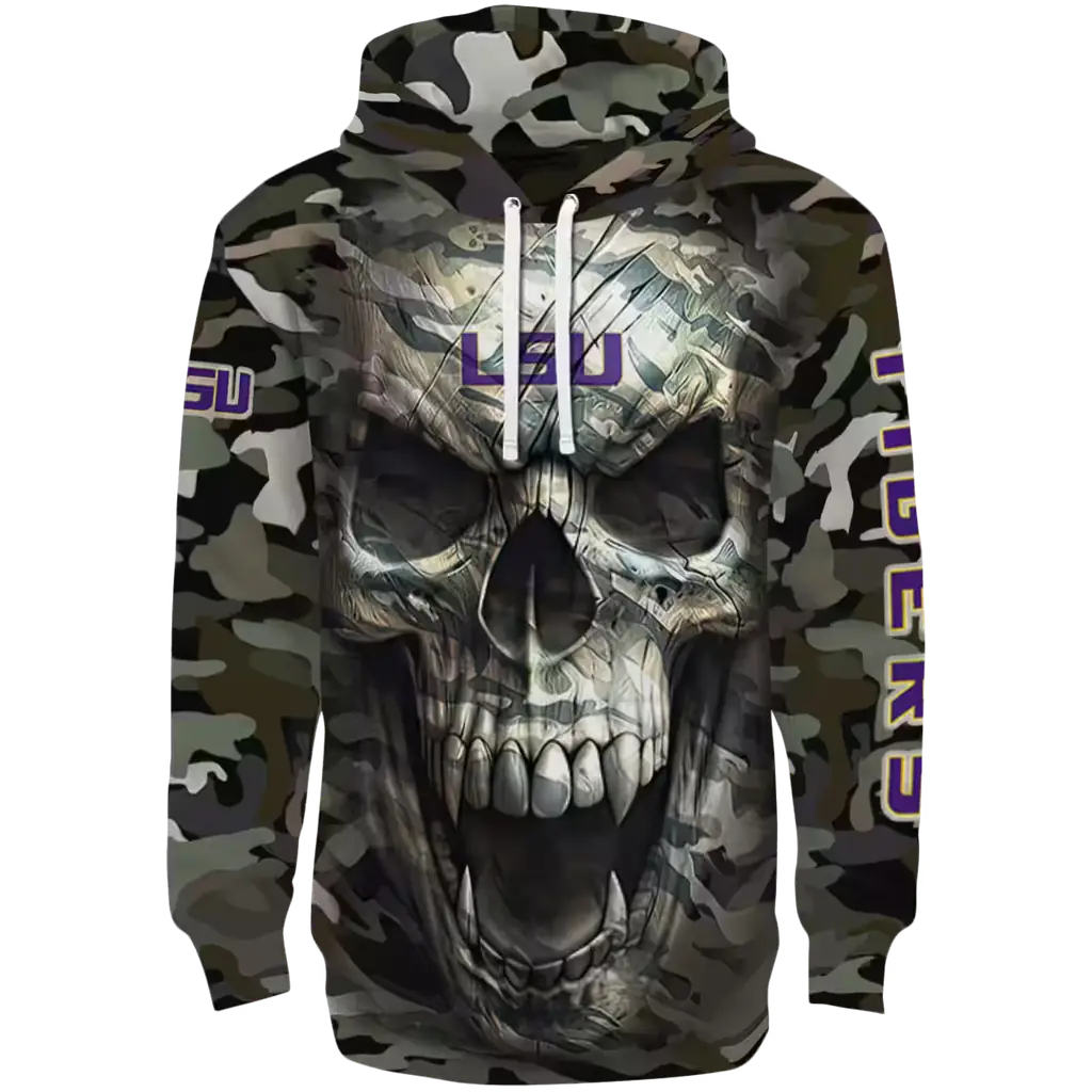 customized lsu tigers camo skull hoodie best selling customized lsu tigers camo skull hoodie best selling