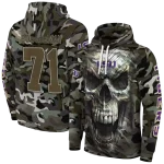 customized lsu tigers camo skull hoodie best selling