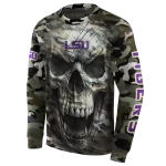 customized lsu tigers camo skull hoodie best selling