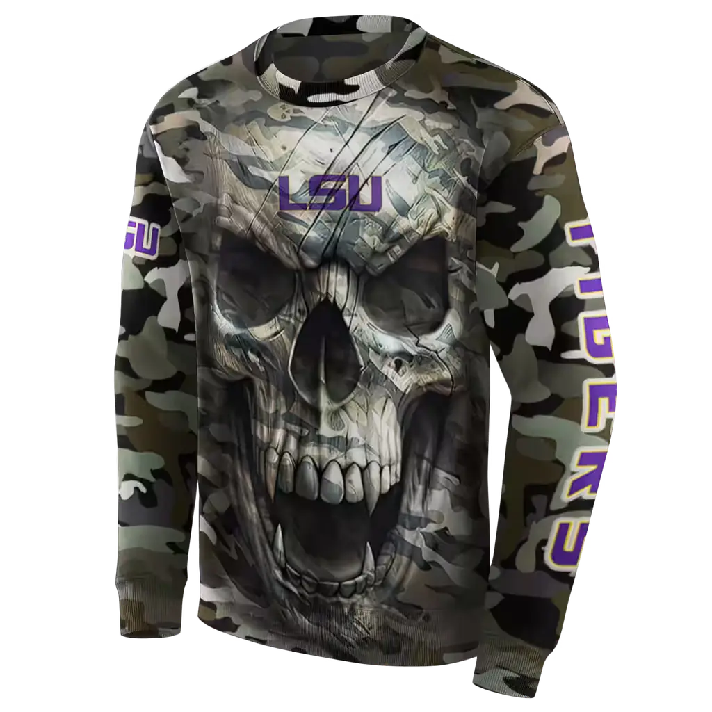 customized lsu tigers camo skull hoodie new arrival customized lsu tigers camo skull hoodie new arrival