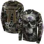 customized lsu tigers camo skull hoodie best selling