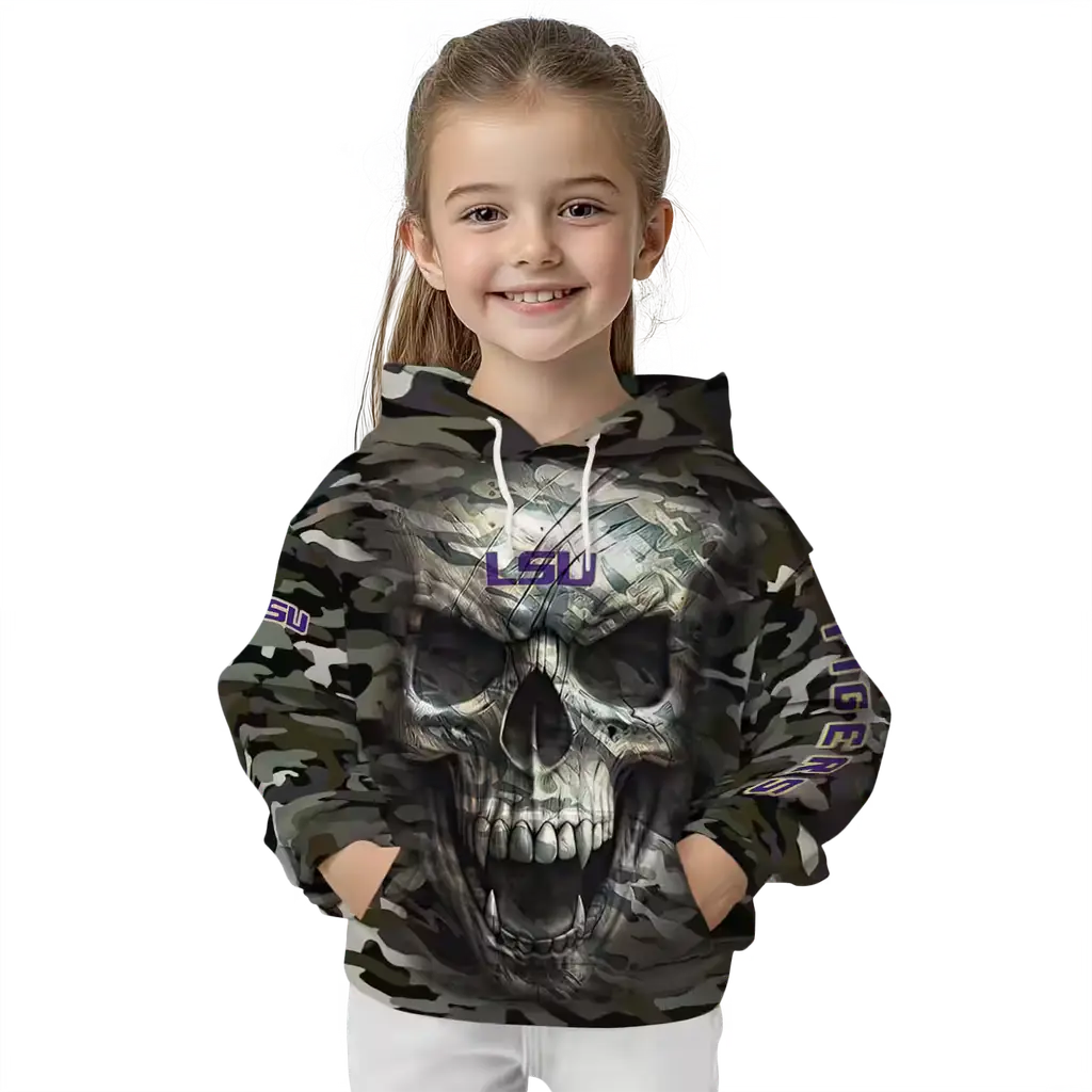 customized lsu tigers camo skull hoodie top rated customized lsu tigers camo skull hoodie top rated
