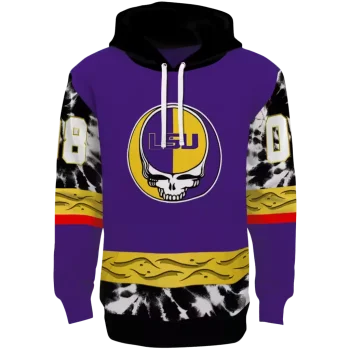 customized lsu tigers grateful vibes purple hoodie best selling