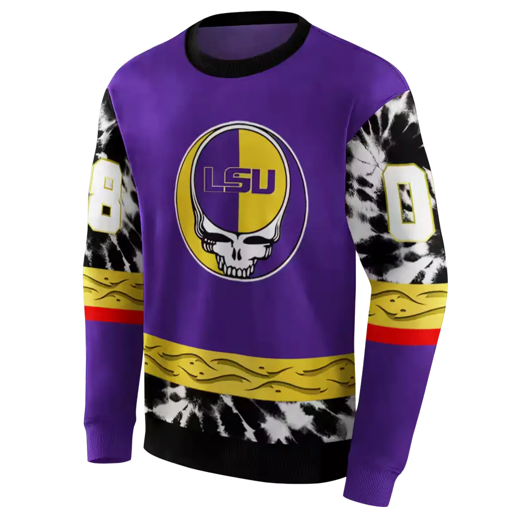 customized lsu tigers grateful vibes purple hoodie new arrival customized lsu tigers grateful vibes purple hoodie new arrival