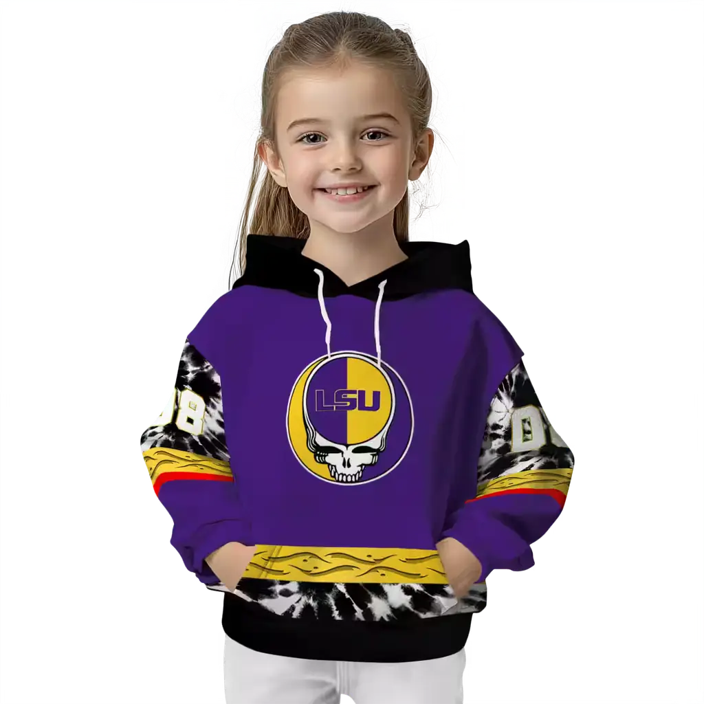 customized lsu tigers grateful vibes purple hoodie top rated customized lsu tigers grateful vibes purple hoodie top rated