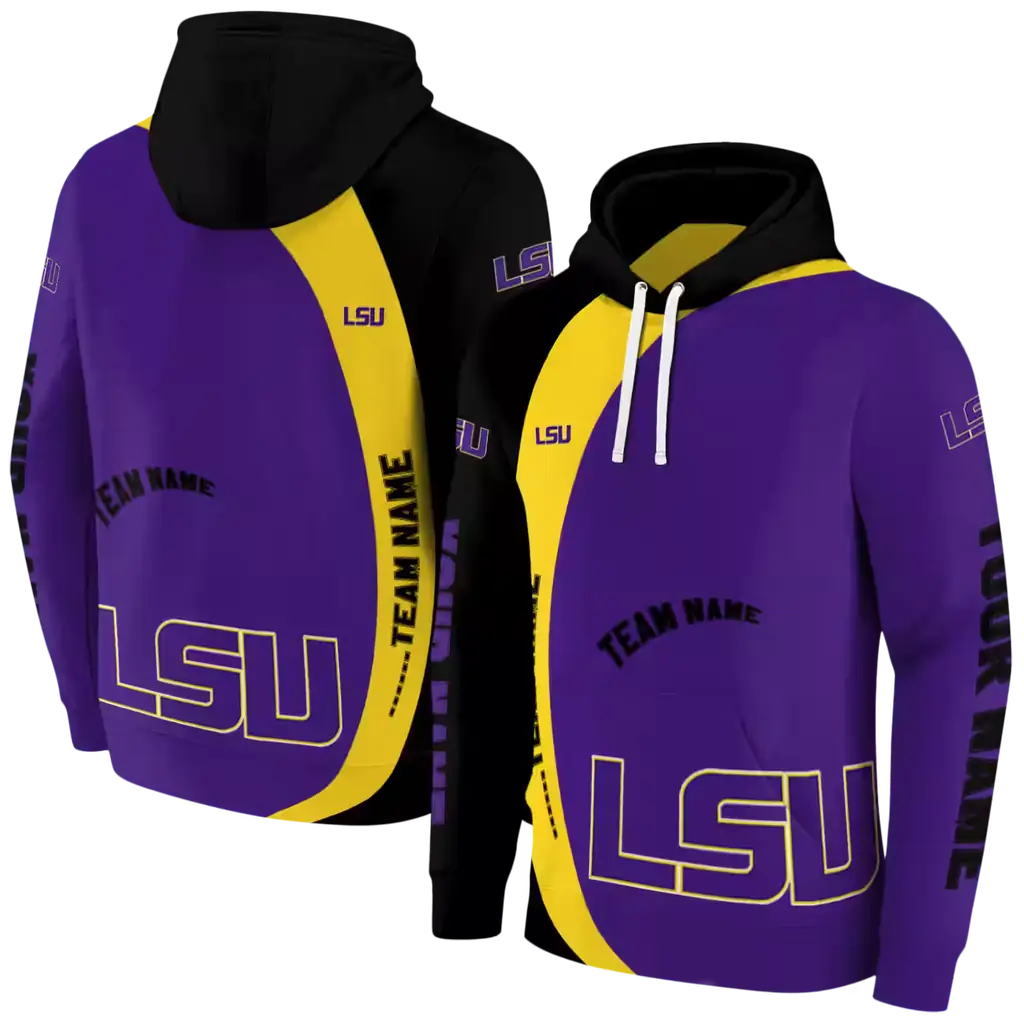customized lsu tigers minimalist design purple black hoodie fashion forward customized lsu tigers minimalist design purple black hoodie fashion forward
