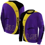 customized lsu tigers minimalist design purple black hoodie best selling