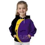 customized lsu tigers minimalist design purple black hoodie best selling