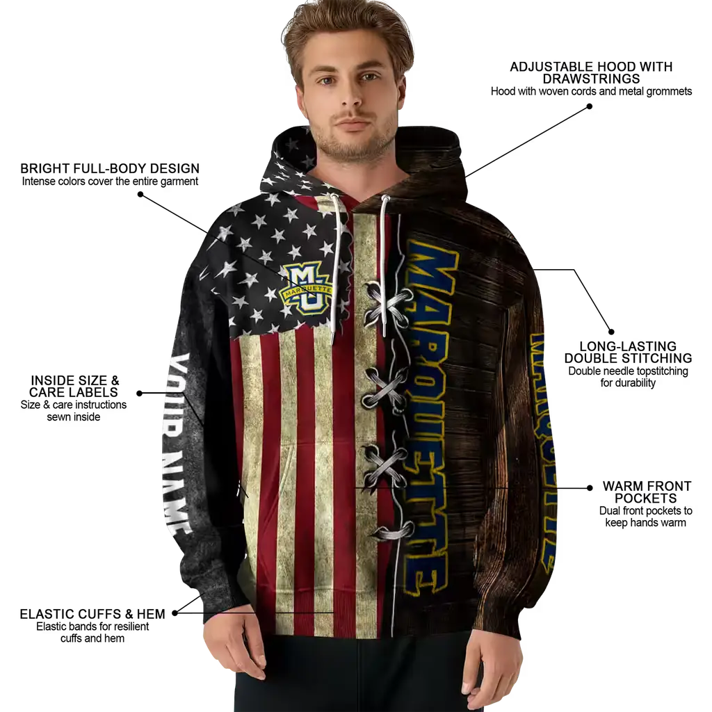 customized marquette golden eagles american pride hoodie latest model customized marquette golden eagles american pride hoodie latest model