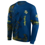 customized marquette golden eagles deer silhouette blue hoodie best selling