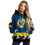 customized marquette golden eagles grateful vibes blue hoodie best selling