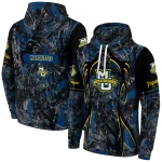 customized marquette golden eagles hunting theme blue black hoodie best selling