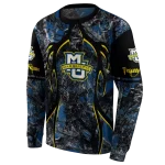 customized marquette golden eagles hunting theme blue black hoodie best selling