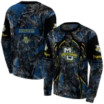 customized marquette golden eagles hunting theme blue black hoodie best selling