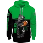 customized marshall thundering herd baby groot green black hoodie best selling