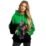 customized marshall thundering herd baby groot green black hoodie best selling