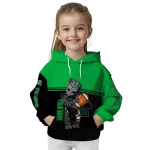 customized marshall thundering herd baby groot green black hoodie best selling
