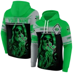 customized marshall thundering herd grim reaper green black hoodie best selling