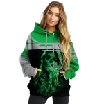 customized marshall thundering herd grim reaper green black hoodie best selling