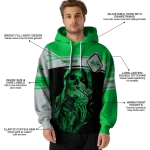 customized marshall thundering herd grim reaper green black hoodie best selling