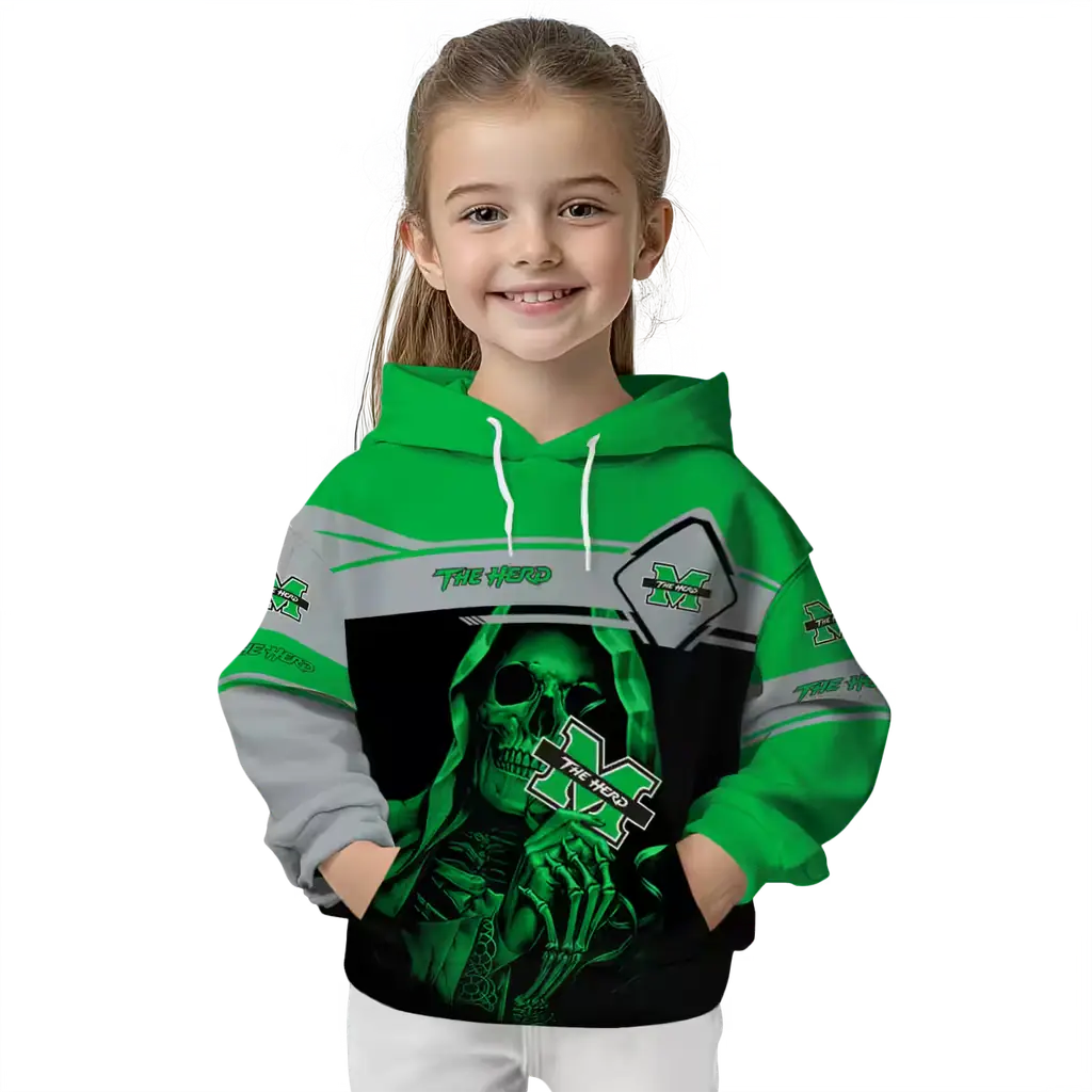 customized marshall thundering herd grim reaper green black hoodie top rated customized marshall thundering herd grim reaper green black hoodie top rated