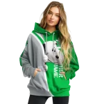 customized marshall thundering herd peeking snoopy green hoodie best selling