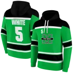 customized marshall thundering herd striped pattern green hoodie best selling