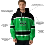 customized marshall thundering herd striped pattern green hoodie best selling