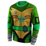 customized marshall thundering herd superhero armor green hoodie best selling