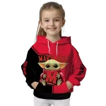 customized maryland terrapins baby yoda red black hoodie best selling