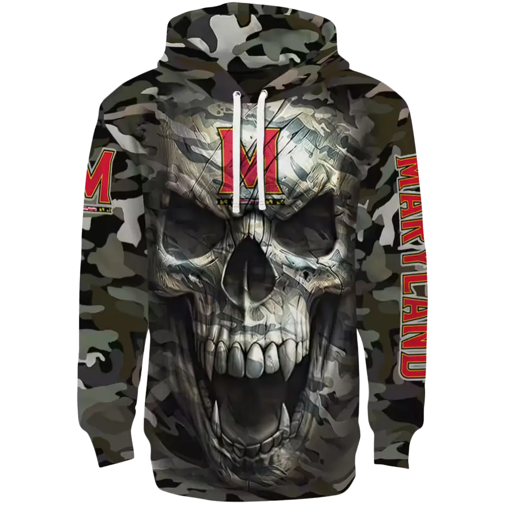 customized maryland terrapins camo skull hoodie best selling customized maryland terrapins camo skull hoodie best selling