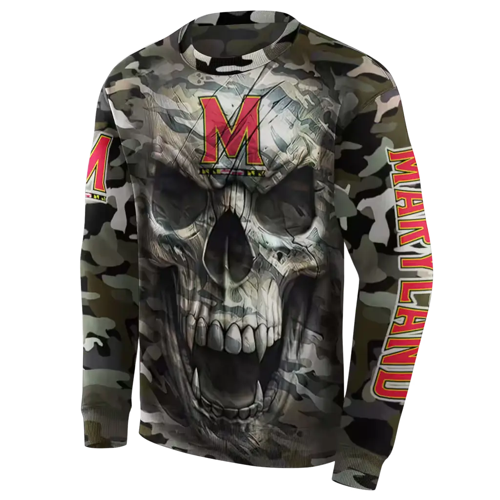 customized maryland terrapins camo skull hoodie new arrival customized maryland terrapins camo skull hoodie new arrival