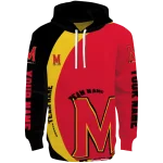 customized maryland terrapins minimalist design red black hoodie best selling