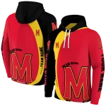 customized maryland terrapins minimalist design red black hoodie best selling
