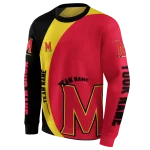 customized maryland terrapins minimalist design red black hoodie best selling