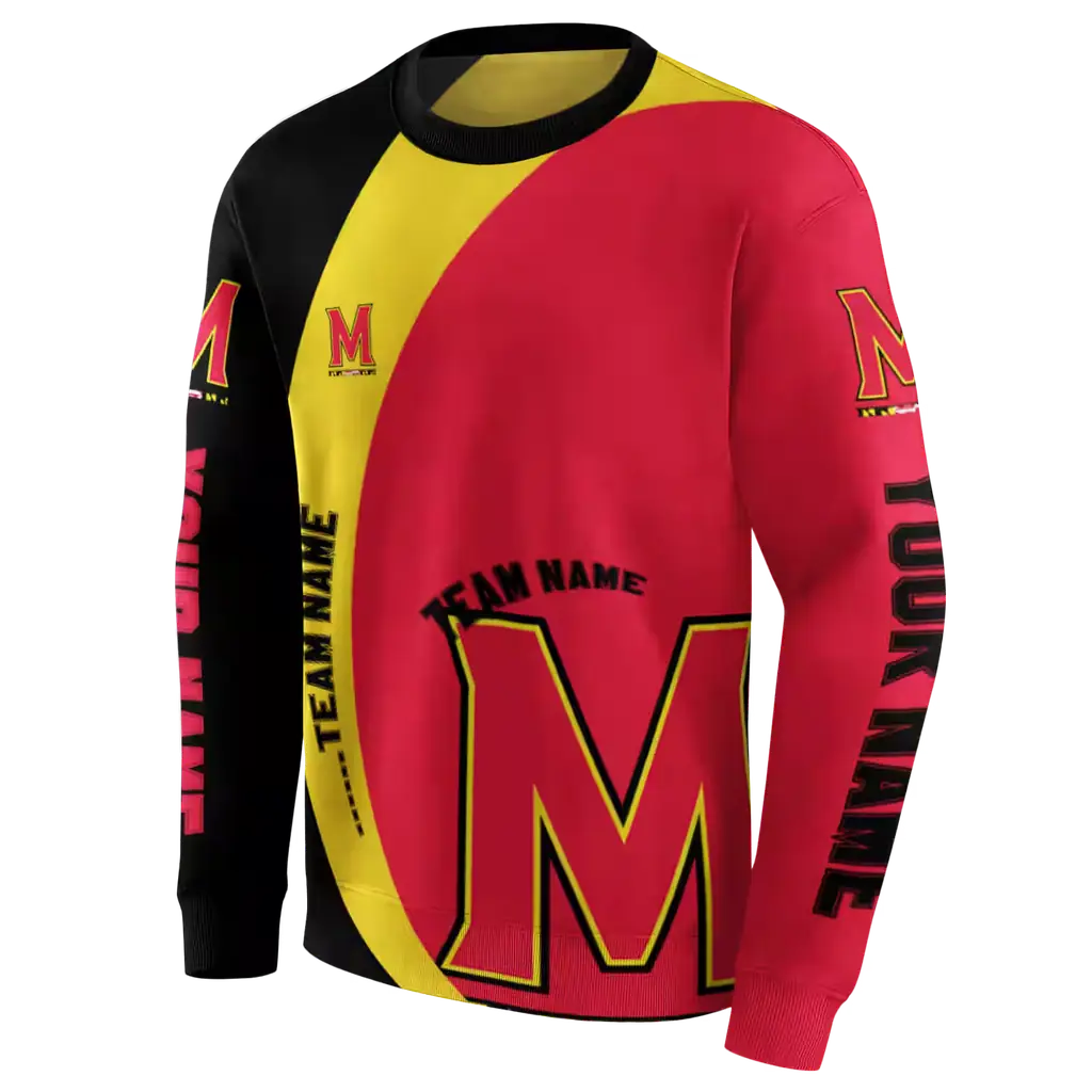 customized maryland terrapins minimalist design red black hoodie new arrival customized maryland terrapins minimalist design red black hoodie new arrival