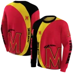 customized maryland terrapins minimalist design red black hoodie best selling