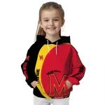 customized maryland terrapins minimalist design red black hoodie best selling