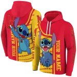customized maryland terrapins stitch red hoodie best selling